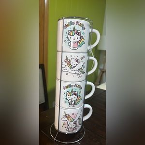 Pink Hello Kitty Mug set - Unicorn edition
